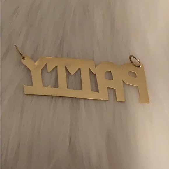 ❌SOLD❌Vintage 14K Yellow gold PATTY Pendant Name🌹 - Picture 4 of 8